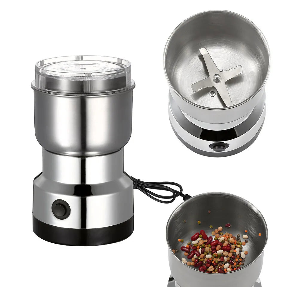 Nima Multi Purpose Electric Coffee Grinder 300watt Automatic Coffee Spice Bean Grinder Stainless Steel