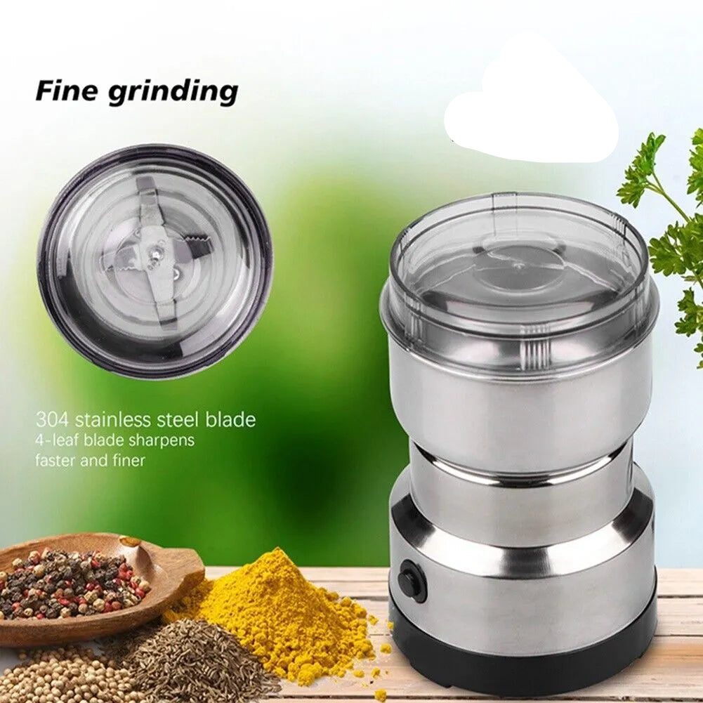 Nima Multi Purpose Electric Coffee Grinder 300watt Automatic Coffee Spice Bean Grinder Stainless Steel