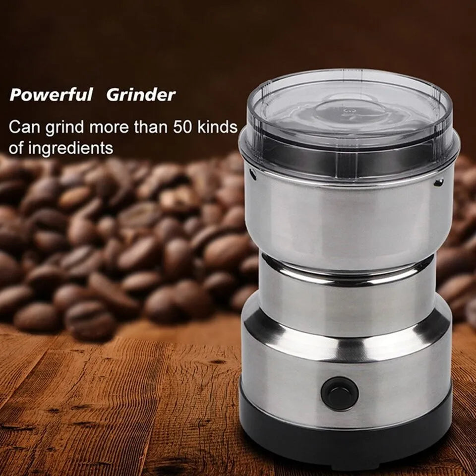 Nima Multi Purpose Electric Coffee Grinder 300watt Automatic Coffee Spice Bean Grinder Stainless Steel